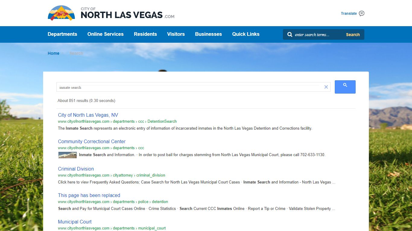 Welcome to City of North Las Vegas, NV